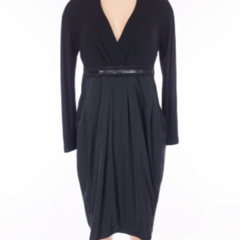 Lida Baday Combo Tulip Skirt Evening Dress